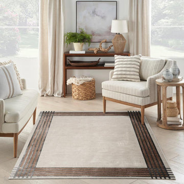 Desire DSR01 Ivory/Silver/Charcoal Grey/Copper Brown/Warm Taupe Rug-Nourison-Rug Love - The Most Loved Rug Store